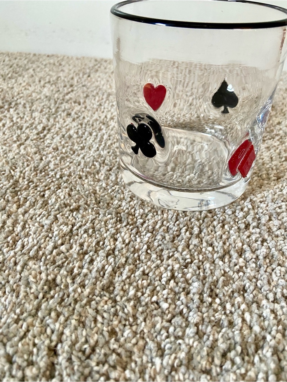 NWOT Icon Juice Glass | Card Suit Poker Casino Vegas Inspired - Picture 2 of 13